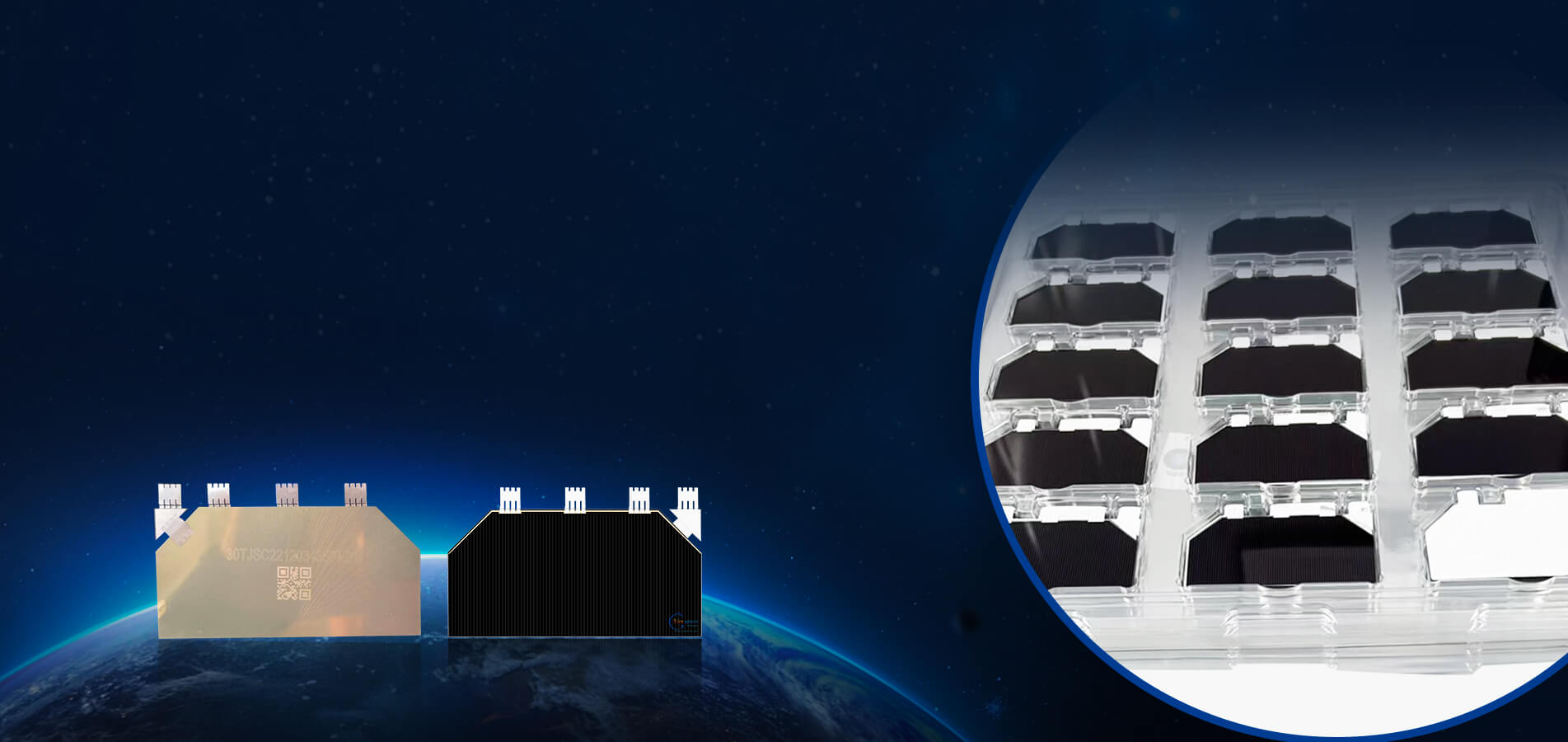 Triple junction gallium arsenide solar cell module