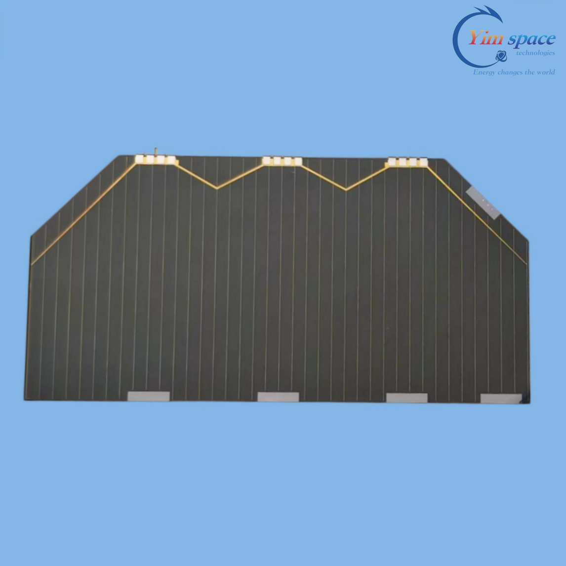 30% 효율성 유연한 태양 전지 박막 삼중 접합 GaAs 40×80mm YIM 우주 궤도 태양광 발전